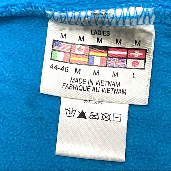 Spyder Women’s Blue Quilted Core Sweater Jacket Zip Up Front Size M - Picture 9 of 11